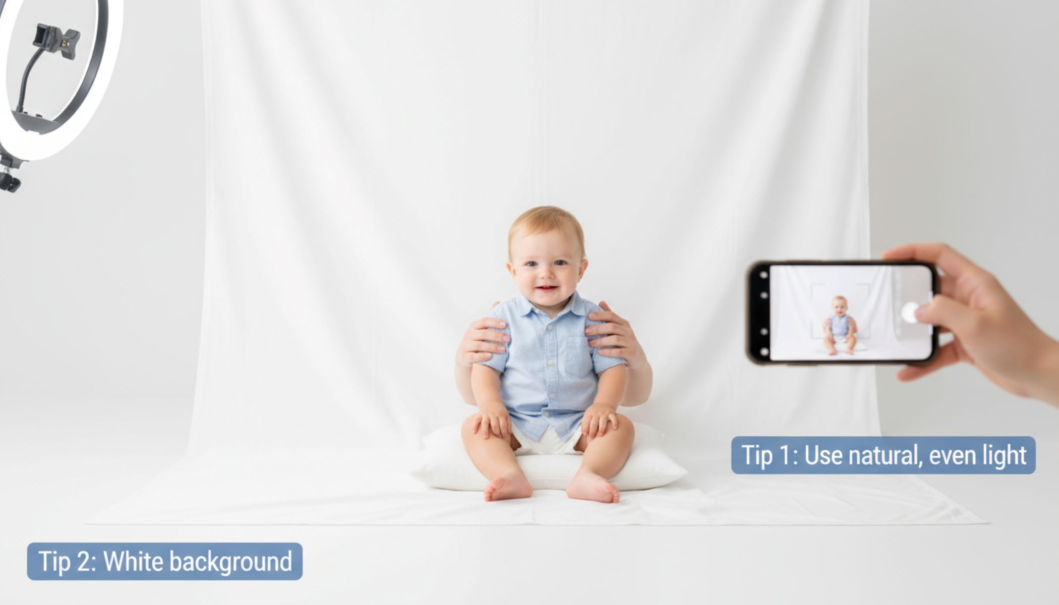 Tips on how to take a child’s document photo quickly and easily